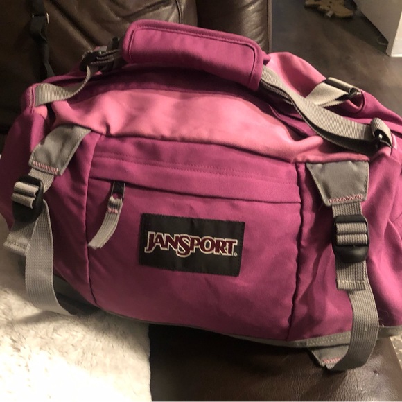 JanSport Duffle Bag Rare Carry On Travel Bag Made In USA Size 20”x13”x11” - Picture 10 of 10